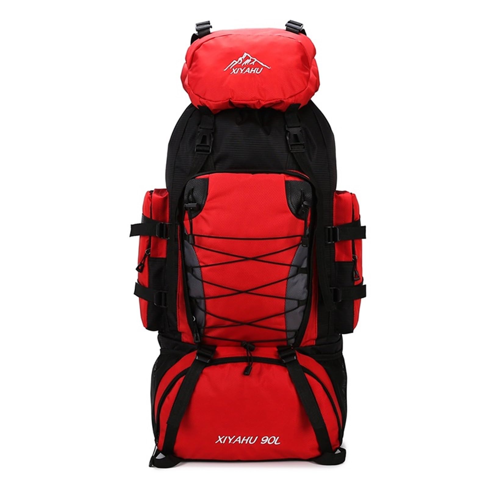 Plecak turystyczny 90L Plecak trekkingowy Plecak trekkingowy o dużej pojemności Torby podróżne na świeżym powietrzu Sprzęt sportowy(Red)