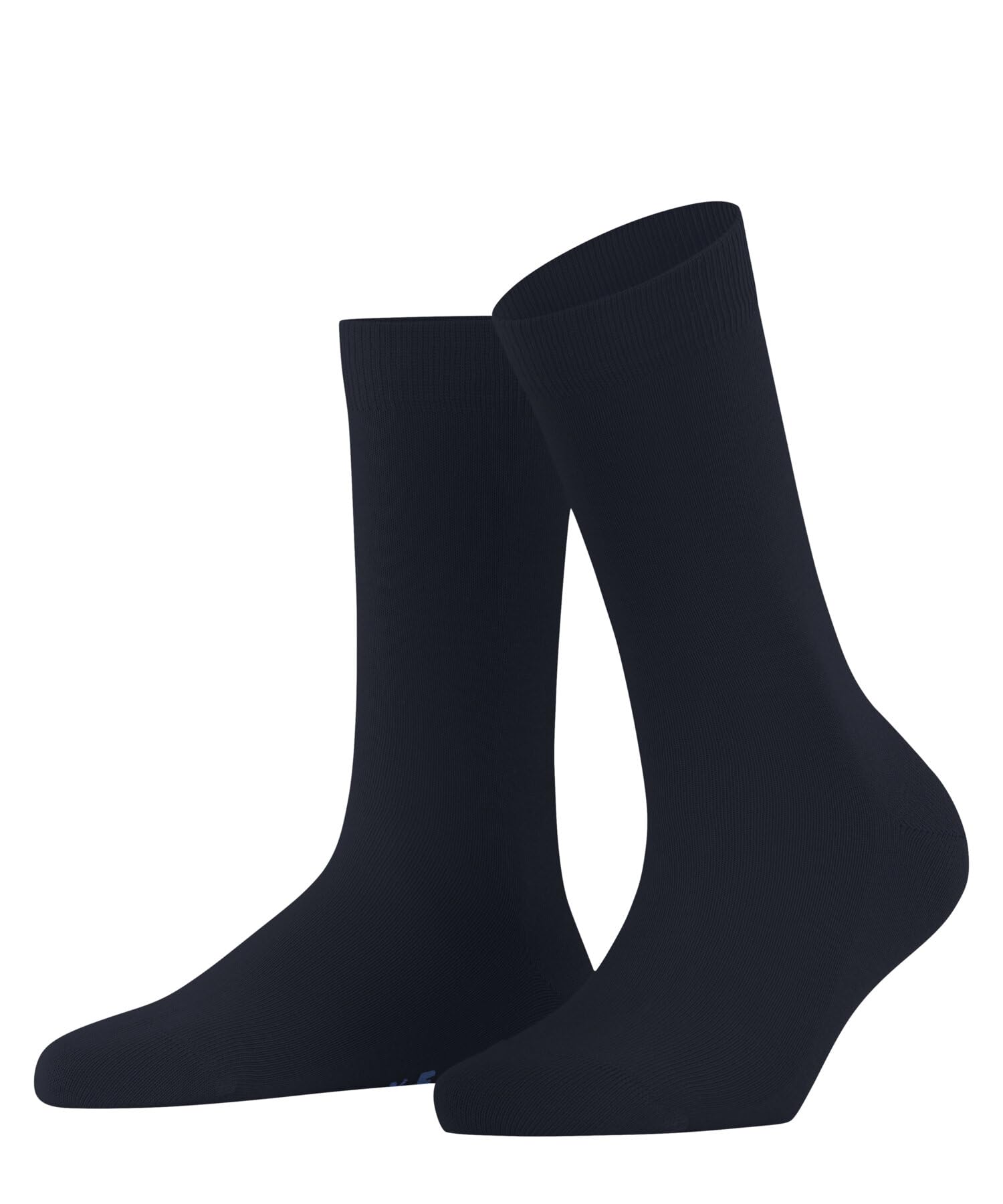 FALKE Women's Family W So Sustainable Cotton Plain 1 Pair Socks, Blue Space 6116, 2.5-5
