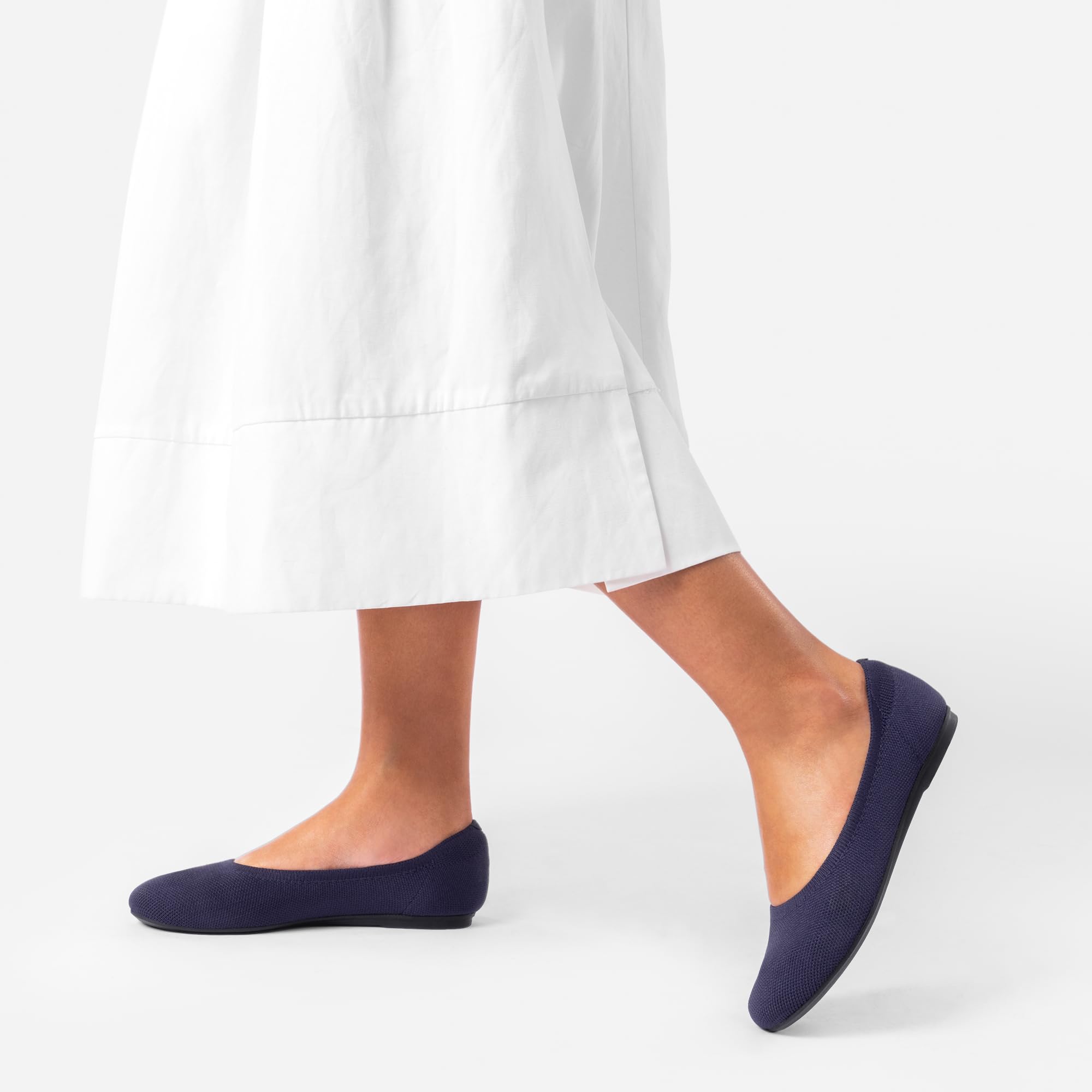 DREAM PAIRS Damen Ballerina Flache Maschenware Schuhe Runde Zehe Slip On