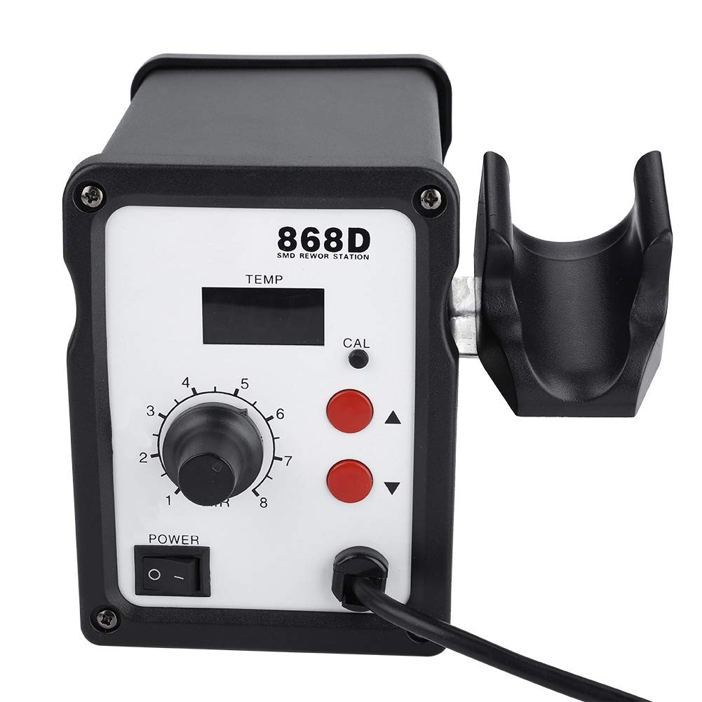 LED Hot Air Gun, 868D 700W Digital Display Anti-Static Hot Air Gun Heat Gun Rework Station with 5 Nozzles(#2)
