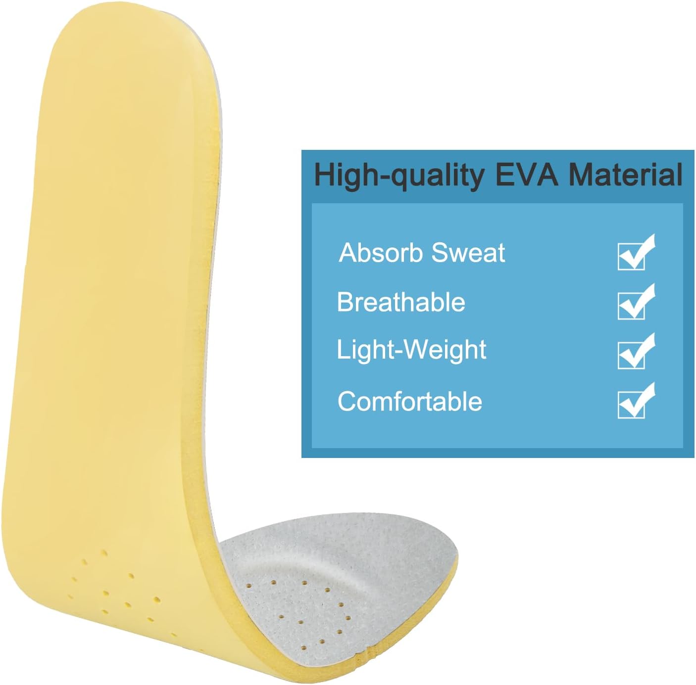 Endoto Classic Insoles for Hey Dude Men's Wally Shoes Replacement, Footwear Inserts Comfortable & Light-Weight - Image 5