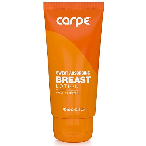 Carpe No-Sweat Breast - Helps Keep Your Breasts and Skin Folds Dry - Sweat Absorbing Lotion - Helps Control Under Breast Sweat - Great For Chafing
