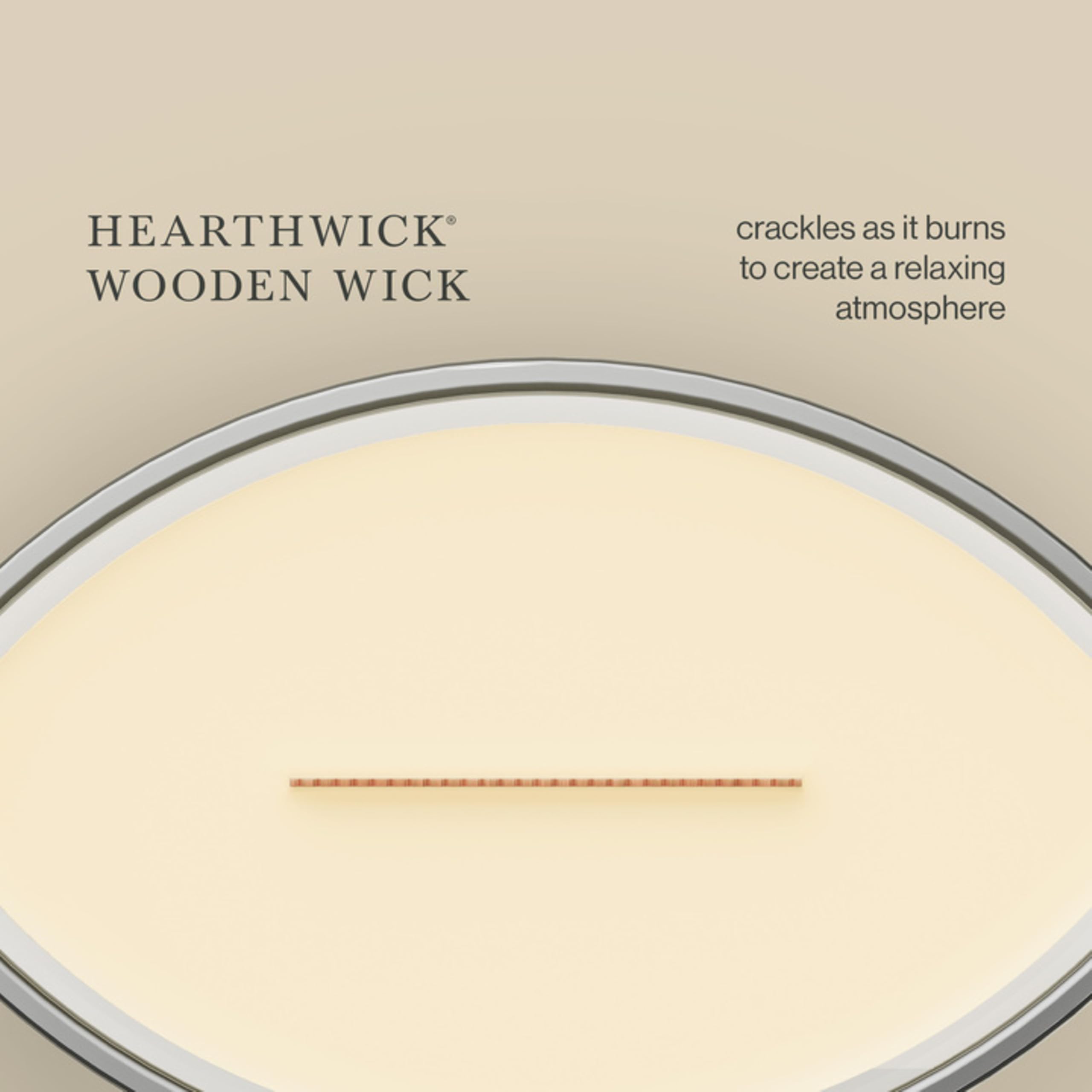 WoodWick Ellipse Trilogy bougie parfumée avec mèche Hearthwick | Café gourmand