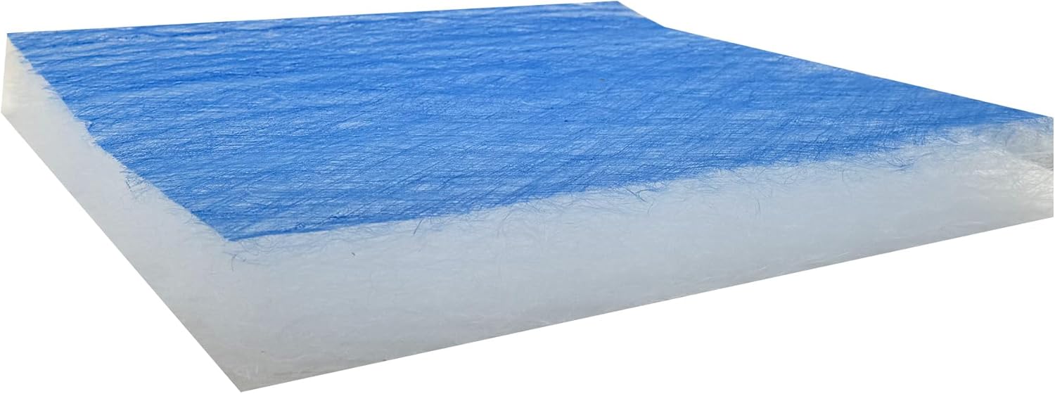 wioboy Paint Booth Exhaust Filter Pad, 20.5" x 20.5" (50/case) 18 Gram Heavy Duty Fiberglass Paint Arrestor for Spray Booth