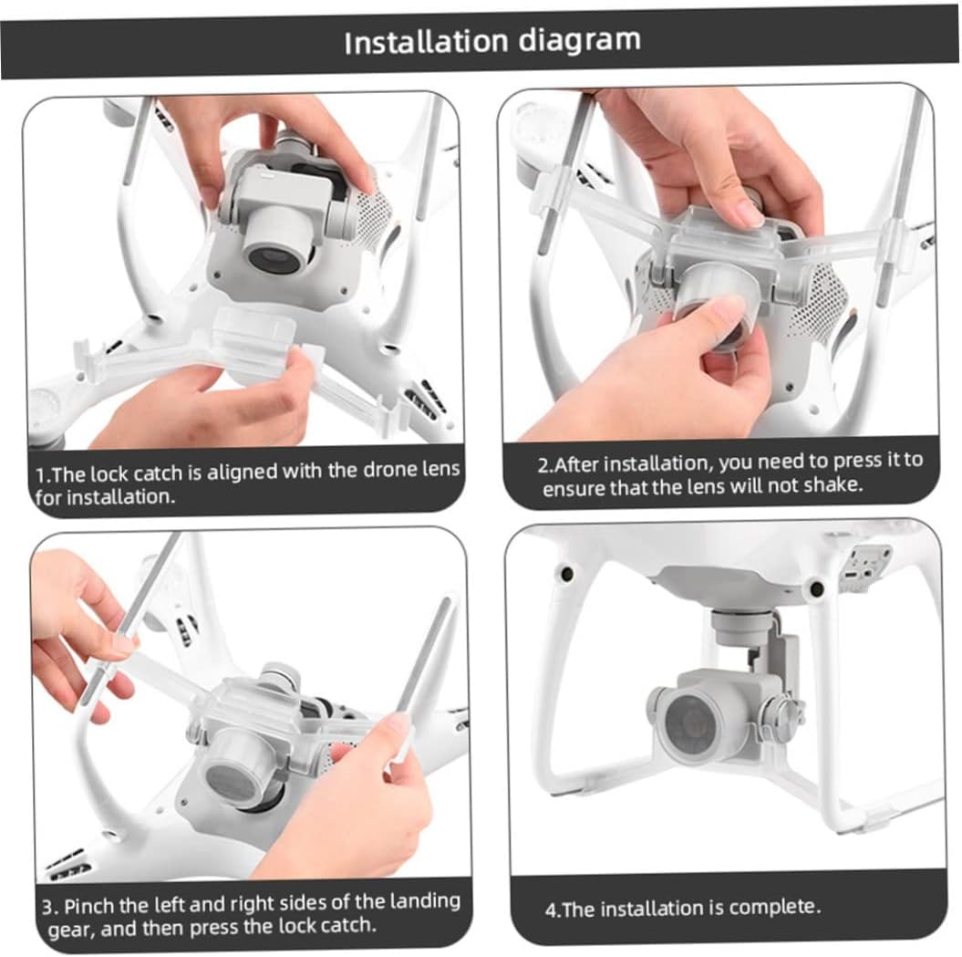 Drone Camera Fixed Holder Action Camera Stabilizer Lock Compatible with DJI Phantom 4 Pro, Mini Drone Accessories