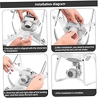 Vista 5 de Soporte fijo para cámara de dron, bloqueo estabilizador de cámara de acción, compatible con Dji Phantom 4 Pro, accesorios para mini drones