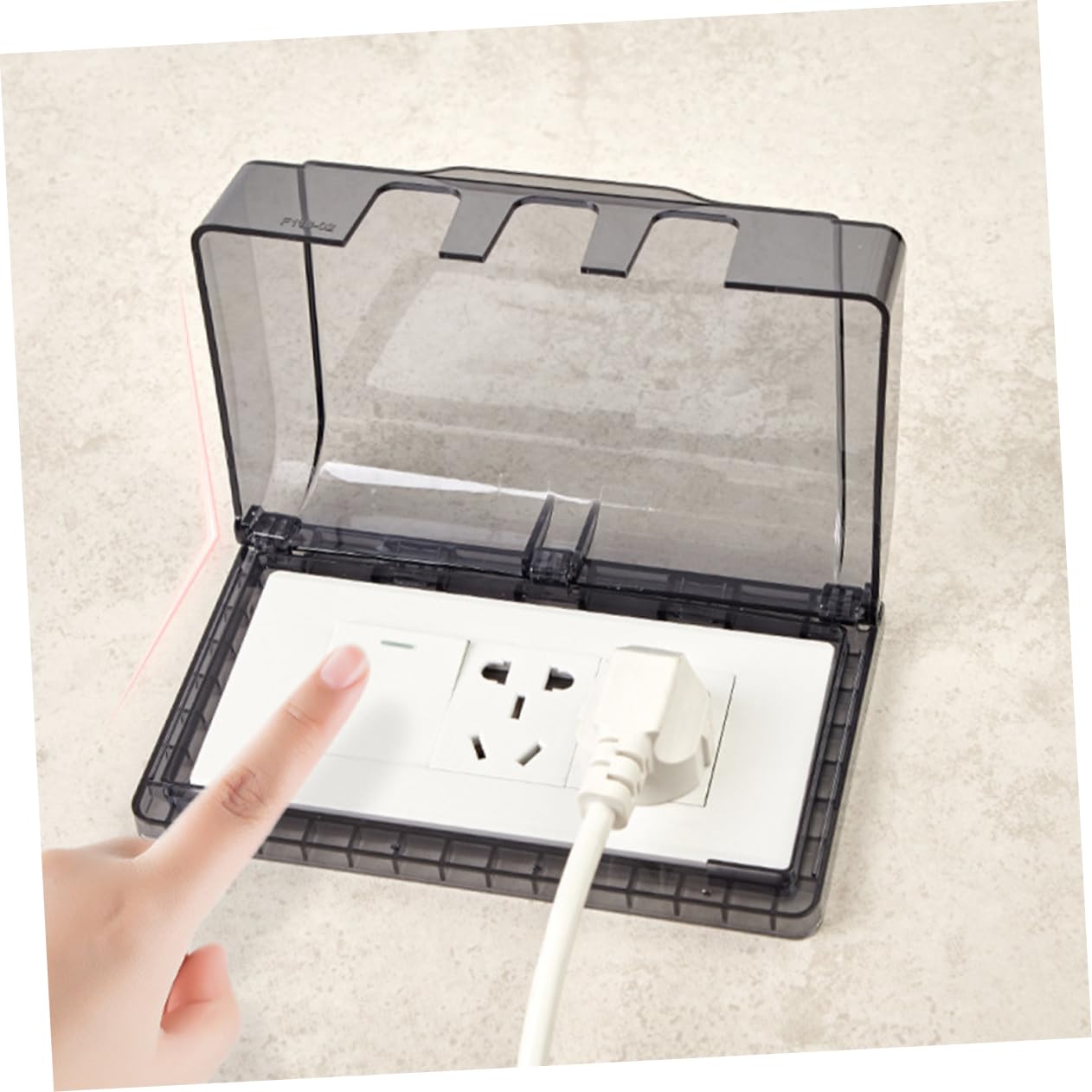 MAGICLULU 5 Set Copripresa Elettrica Protezione Per Prese Muro Da Esterno E Facile Installazione Pratico Per Umidi Per Bagni E Cucine 2 Pezzi*5