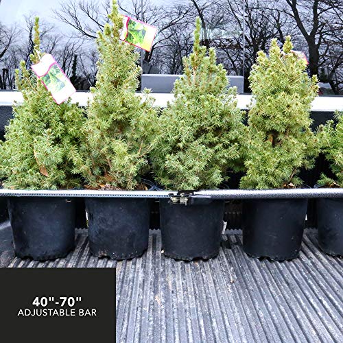 Cargosmart Adjustable Ratcheting Cargo Bar – Size Adjusts From 40” To 70” Wide – Secures Cargo In Back Of Pick-Up, Suv Or Box Trailer – Heavy-Duty Steel Construction - Easy Install #TOP1