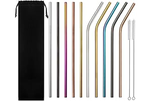 MIUVA Reusable Stainless Steel Straws: Durable, Eco-Friendly Choice for Everyday Use