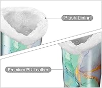 Vista 45 de Fintie Soporte para anteojos forrado de felpa con base magnética, estuche de cuero vegano prémium para lentes