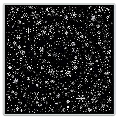 Hero Arts CG814 Cling Stamps, Snowflake Swirl Bold Prints
