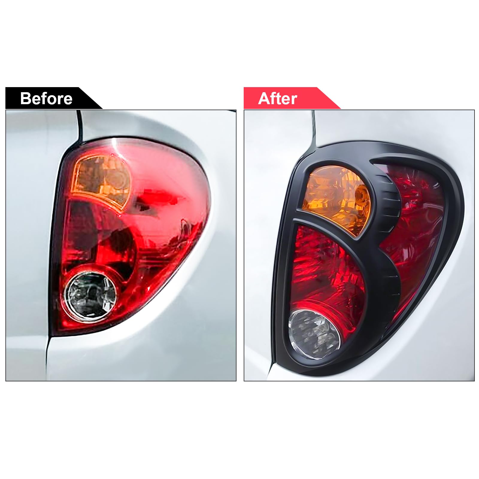 Copertura fanale posteriore per Mitsubishi L200 2006-2014, L200 Triton KA KB ABS, rivestimento di protezione posteriore nero opaco