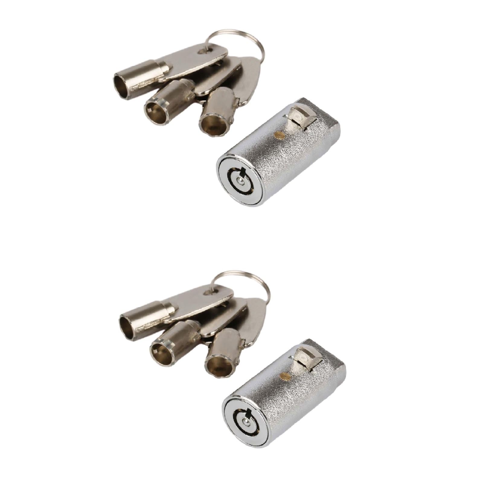 Vending Machine Lock,7 Pins Cylinder Lock with Tubular Same Key for Soda Vending Machine,Coke Snack Machine,Coffee Maker,Candy Machine,Key aliked Number 1087,2 Set