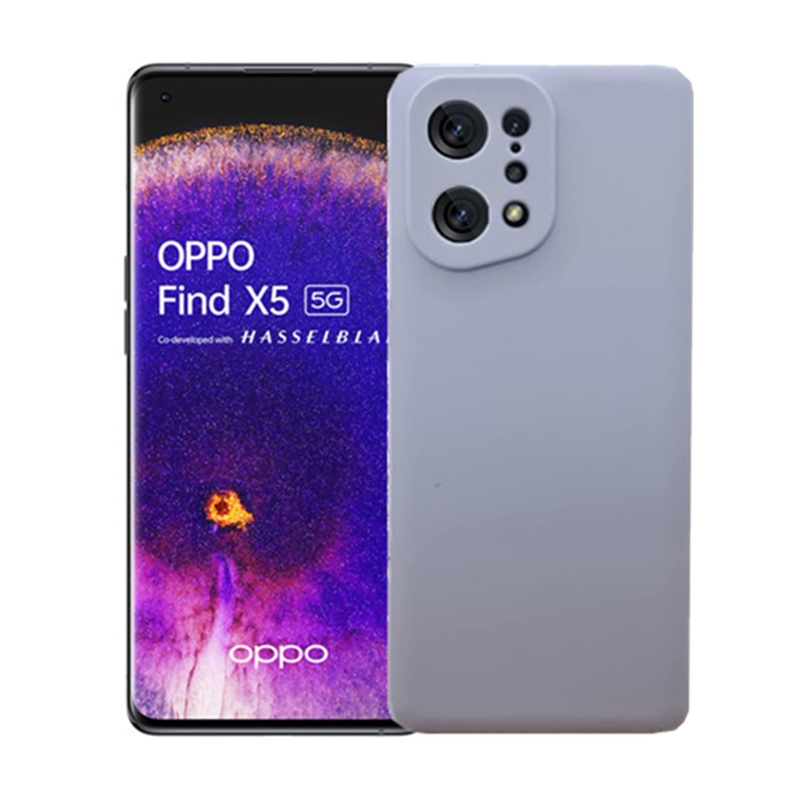 KEJI Cover per OPPO Find X5 Lite 5G Custodia in TPU, Morbido Custodia