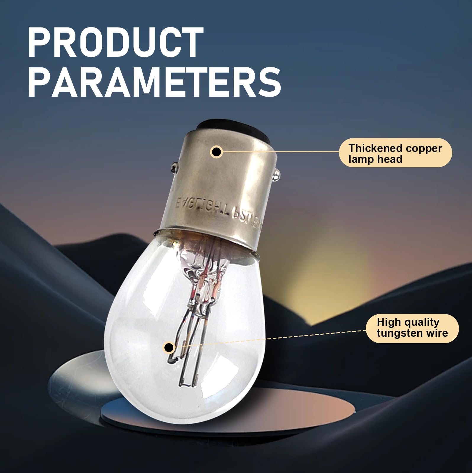 10PCS 1157 Bulb Tail High and Low Brake Light Bulb P21 5W S25 2057 2357 7528 BAY15D Light — view 3