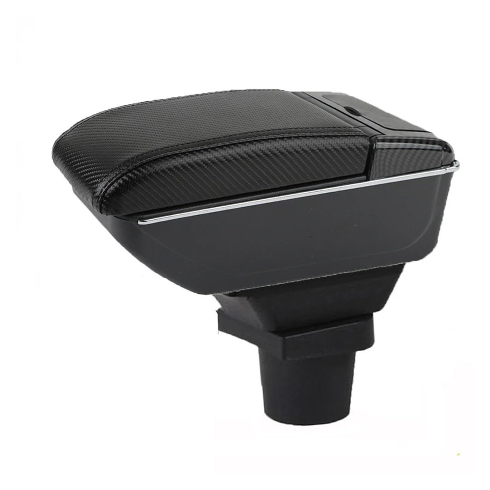 Ggwqoops Car Armrests For UP For Skoda For Citigo Iv For VW For Seat For Mii Car Armrest Box Central Storage Elbow Support Armrest Box(D-No USB-Black line)