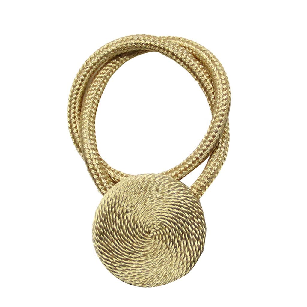 2pcs Clip de rideau magnétique Perle Boule Rideaux Titulaire Embrasse Décoration d'intérieur Boule Suspendue Boucle Cravate Arrière Chambre Accessoires (Couleur : A, Taille (A comme le montre l'image)