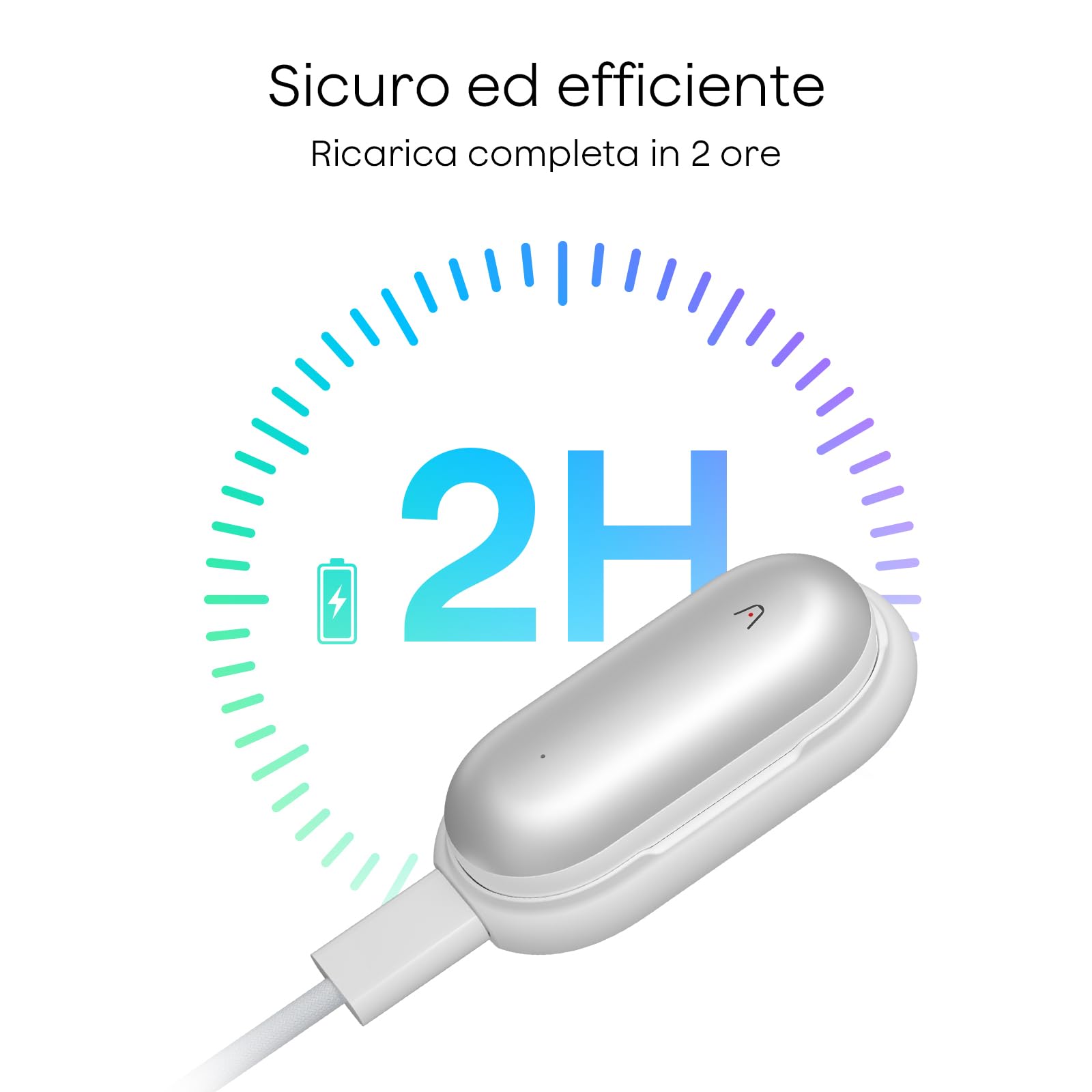 Plaud NotePin S & NotePin Dock di Ricarica Rapida Magnetica, Base Antiscivolo e Cavo USB-C Intrecciato, Compatibile con Registratore Vocale IA Plaud NotePin S e NotePin