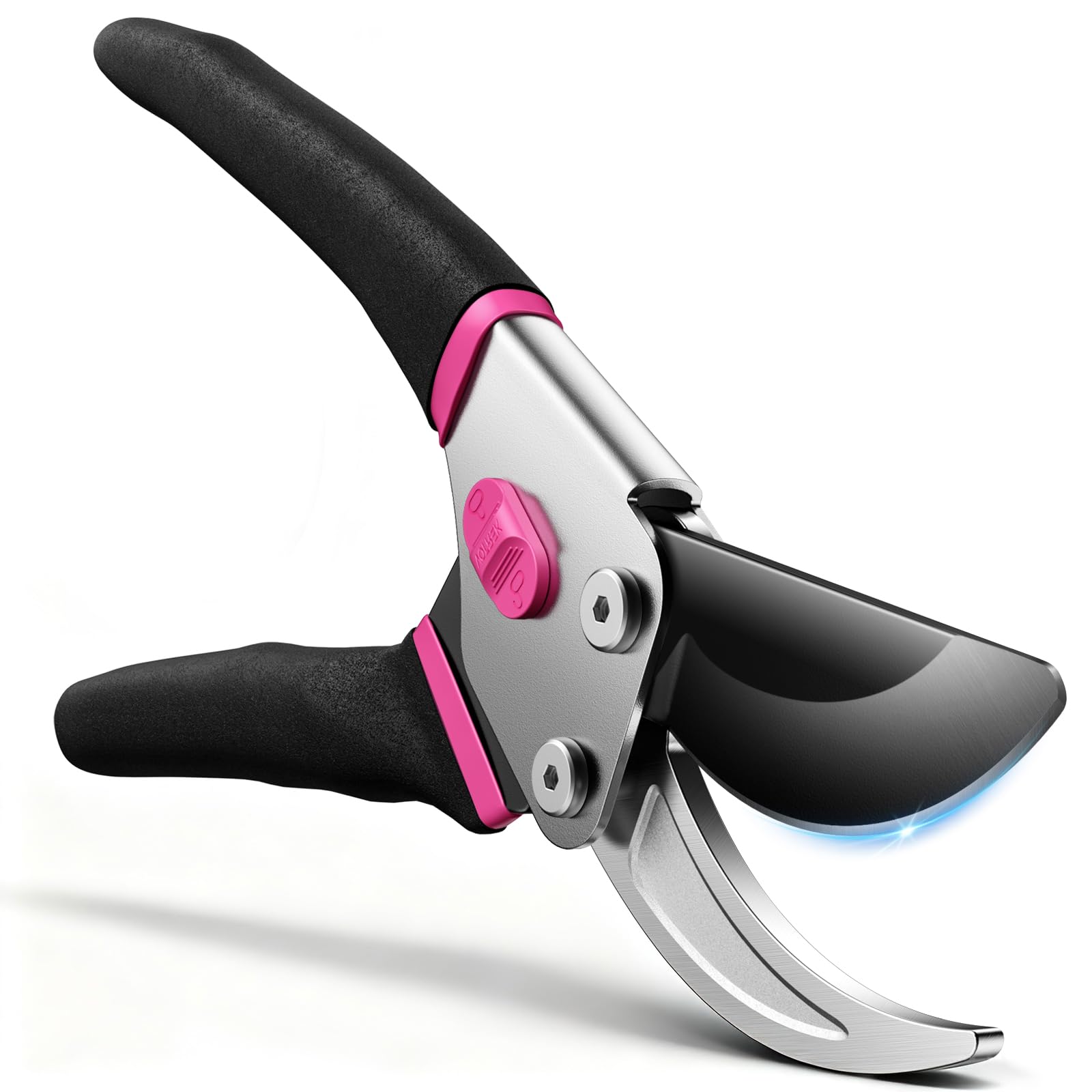 VOTREK® Bypass Garden Secateurs, 8.5" Professional Pruning Shears, Heavy Duty Hand Pruners Gardening Scissor for Fresh Branch Plant Flower Bonsai, 【SK5 Steel Blade】【Ergonomic Handle】【Built-in Spring】 — view 10