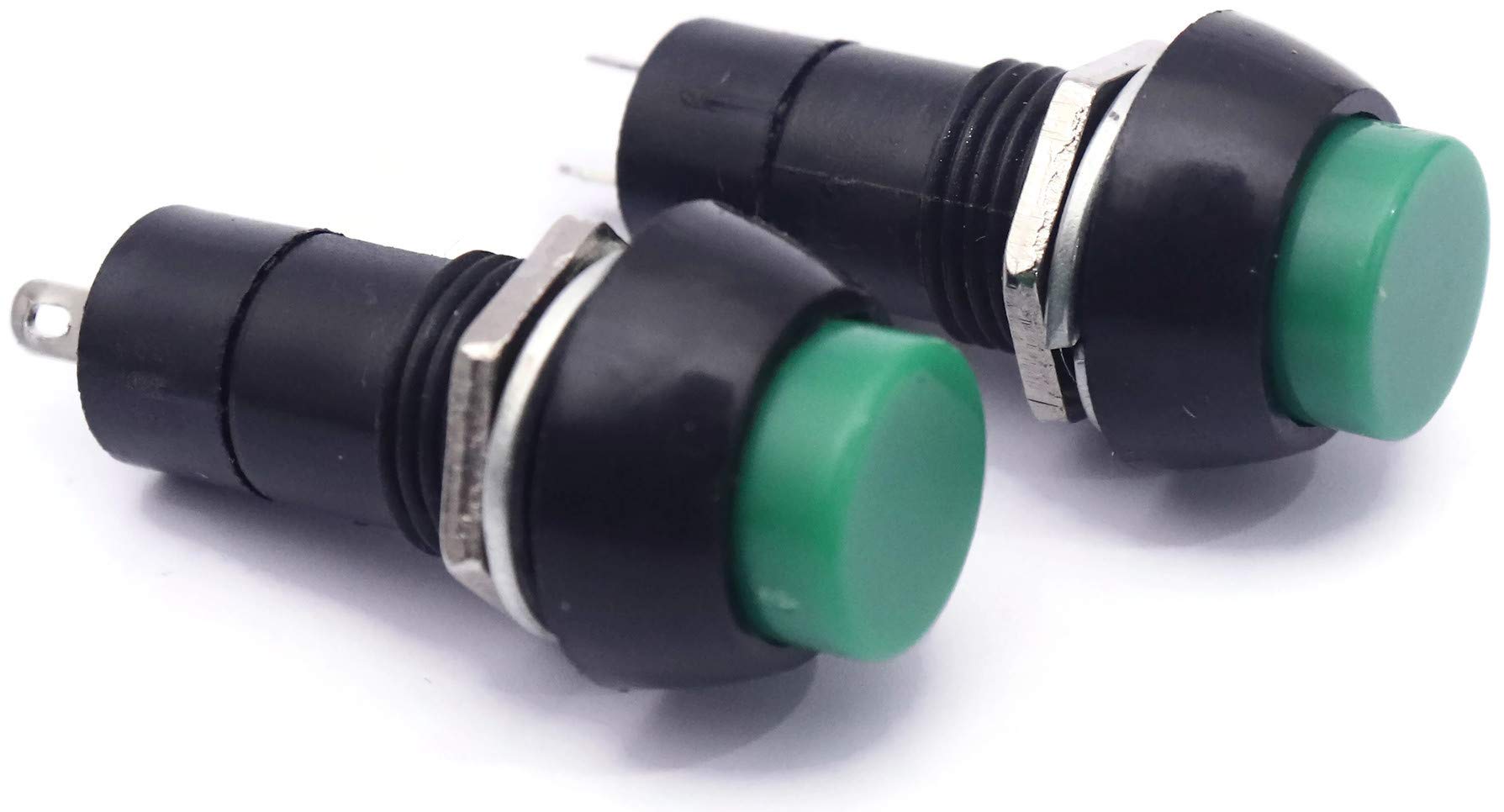 Electronic Spices Pack of 10 On/Off 2 pin Self-Locking Latching Push Button Switch Locking Car, Boat Dashboard IN GREEN (B084ZPSNZP) Amazon Price History, Amazon Price Tracker