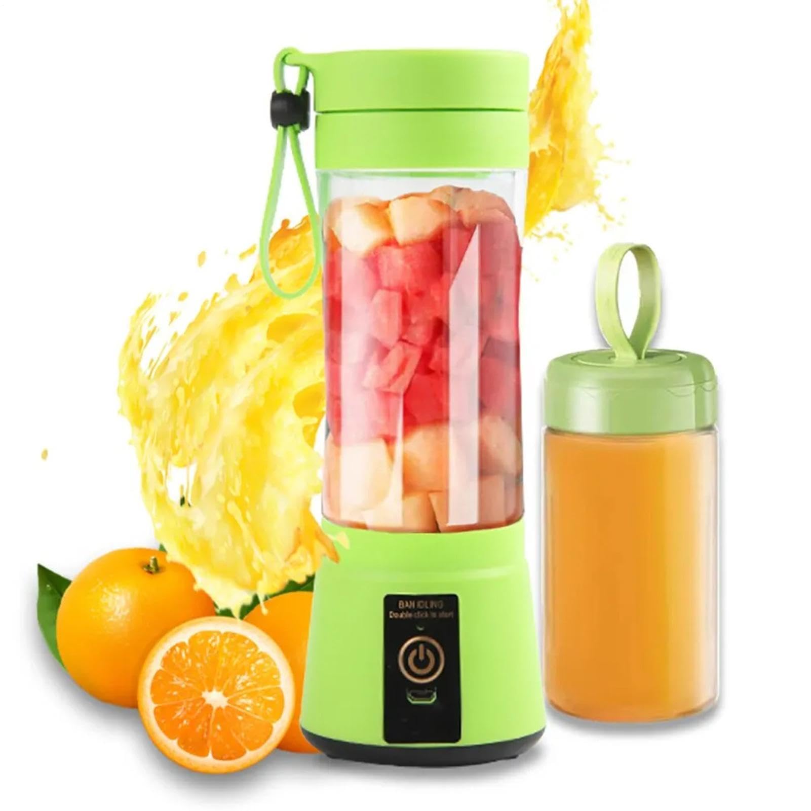 frullatore elettrico, spremiagrumi elettrico, portatile, 400 ml, spremiagrumi automatico con cordoncino, miscelatore a prova di perdite, per viaggi, casa, lavoro