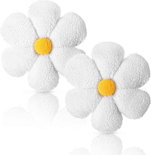 Miniatura 7 de Coume 2 almohadas decorativas con forma de estrella, almohada de suelo con forma de estrella, almohada de suelo de 6 pétalos, cómoda en forma de