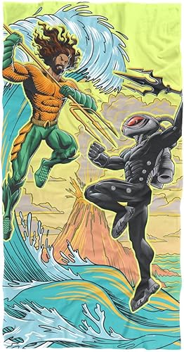 LOGOVISION Aquaman and The Lost Kingdom - Toalla de playa de 30 x 60 pulgadas, toalla de playa Battle in The Ocean