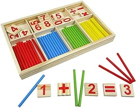 Download Ruikey Jeu Numérique Bâtons Bois Montessori Mathématiques Intelligence Préscolaire Jouet éducatifs pour enfants Ensembles d'aide à l'enseignement PDF