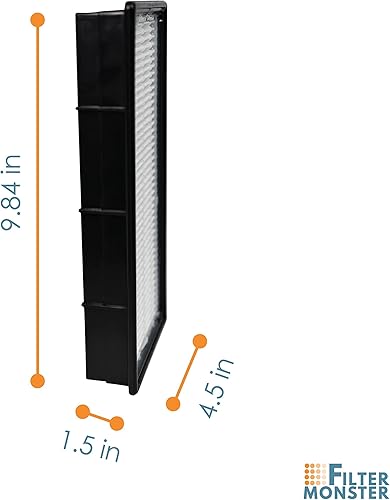 Miniatura 5 de Filter-Monster - Filtros HEPA de repuesto, 2 unidades, compatibles con filtros purificadores de aire Honeywell HRF-C1 y HRF-C2 para modelos 16200,
