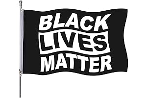 FRF Black Lives Matter Flag with Pole: Justice and Equality Symbol