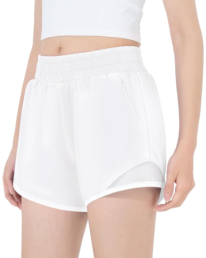 Amazon.com: HASMES Girls Athletic Shorts with Zip Pockets