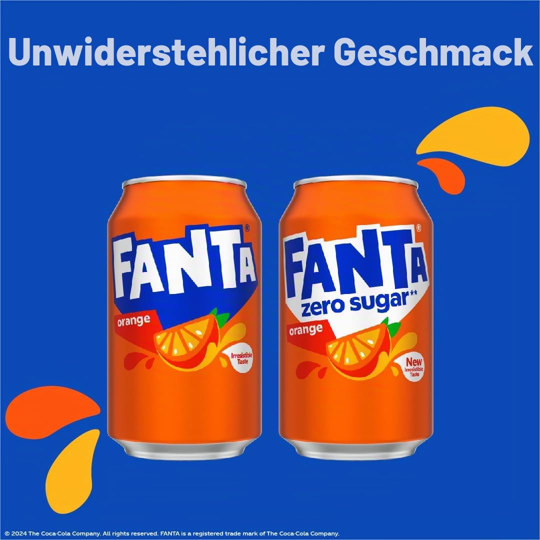 Fanta Null orange weich getränkedose 330 ml (24 dosen)
