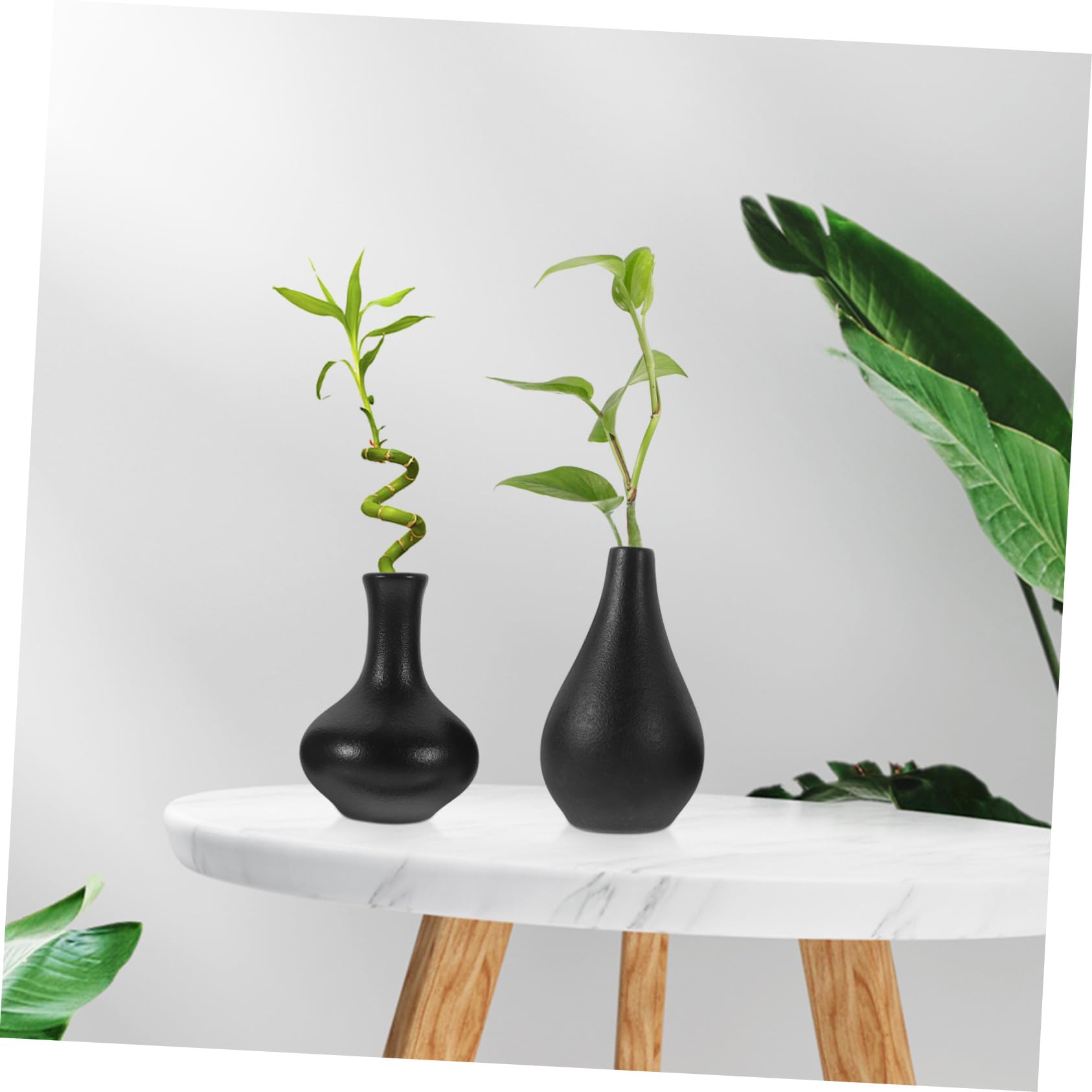 GARVALON 5kawałki Mini Wazon Ceramiczny Stylu Chińskim Elegancka Dekoracja Stół Ceramiczne Pojemniki Kwiaty Do Kwiatów Suszonych i Sztucznych