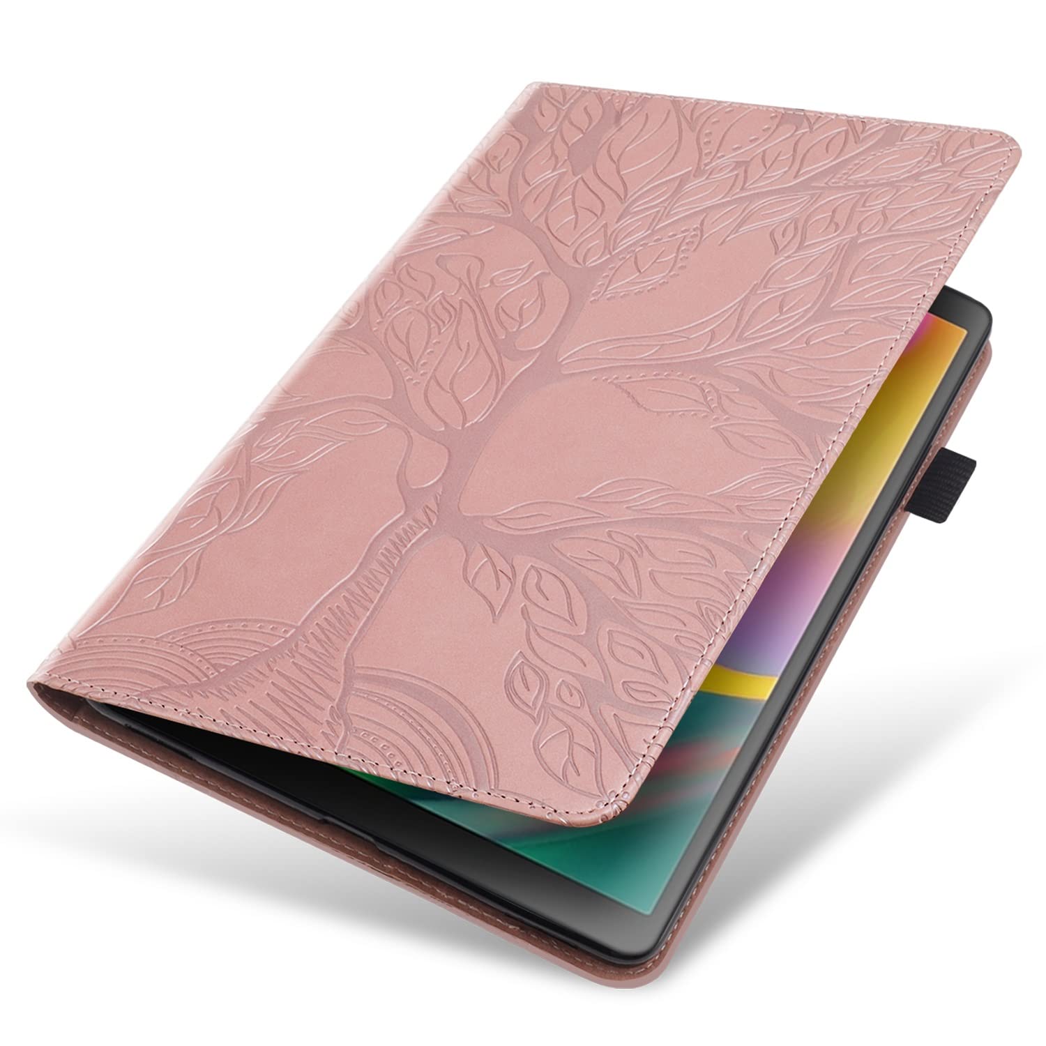 Ochrona tabletu Dla Fire. HD 8 & Ogień HD 8. Plus Tablet10th Generation, 2020 wydanie) Pu Skórzana skrzynka Flip Wallet Ochronna Pokrywa Drzewo Life Tablet Case Case Slot Tablet PC. Okładka dodatek do