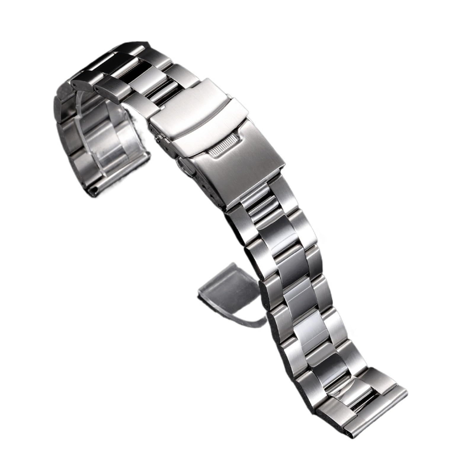 Bransoleta Męska Z Litej Stali Nierdzewnej, Pasek 20 Mm, 22, Metalowy Do Zegarka