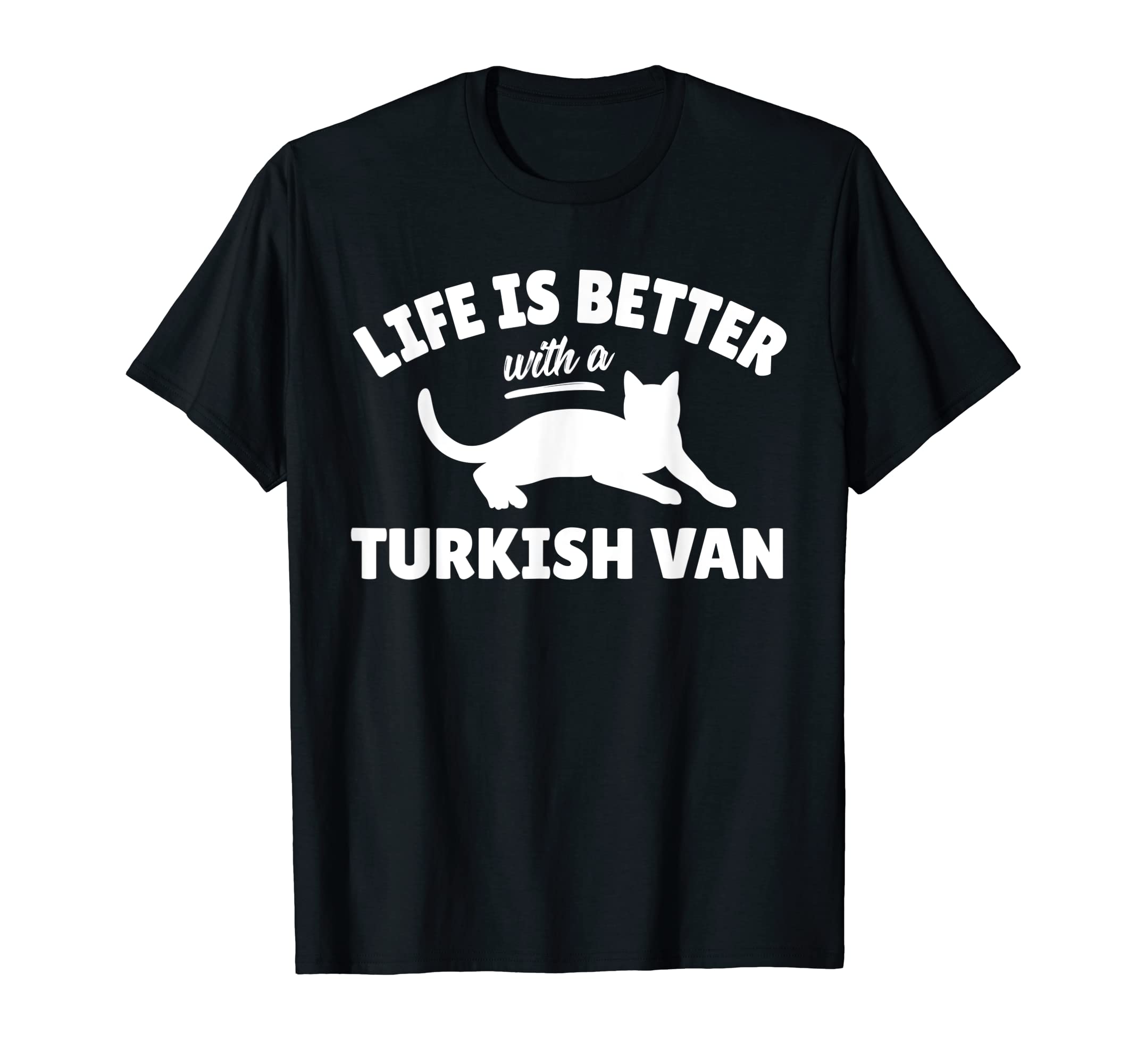 Turkish Van Cat T-Shirt Cool Breed Cat Owner Gift T-Shirt