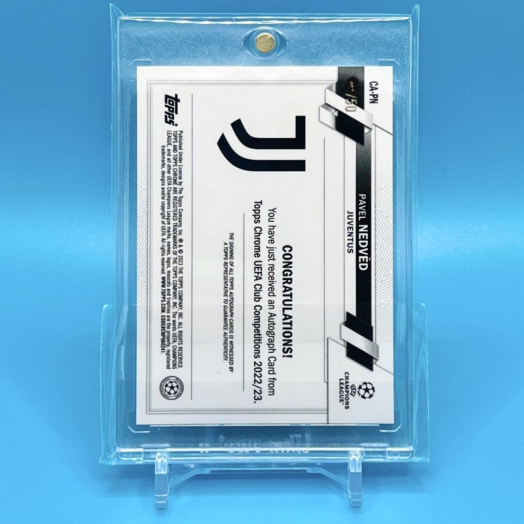 Amazon.co.jp: Topps Chrome NEDVED ネドベド 直筆サイン ゴールド 50 