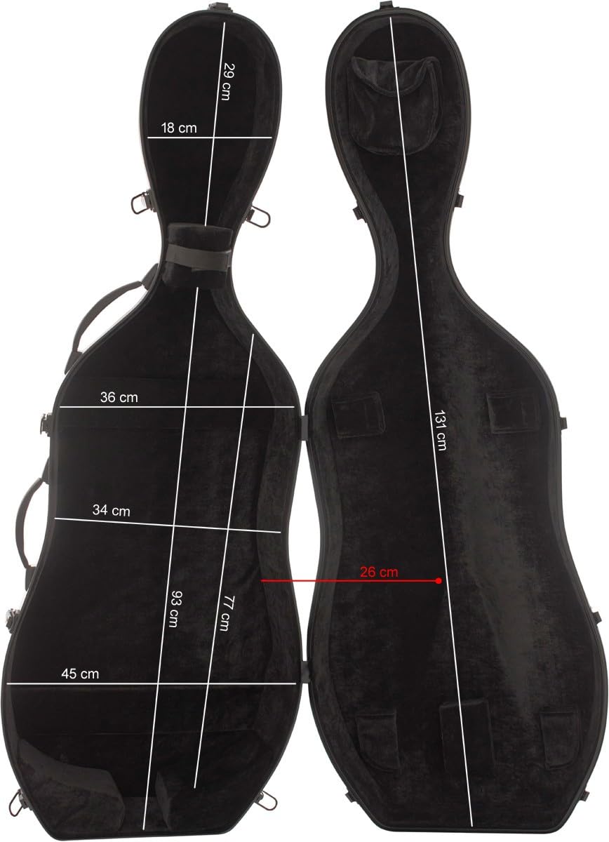 Custodia per Violoncello Fiberglass 4/4 Excellent mare verde M-case