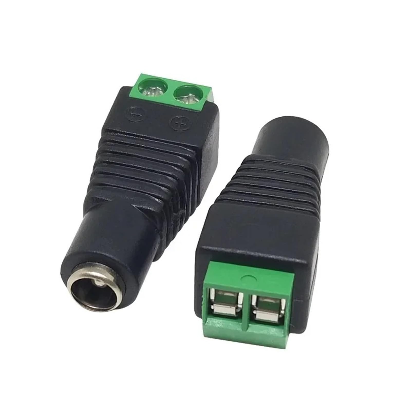 Złącze zasilania DC wtyczka jack 2,1 x 5,5 mm męski żeński adapter do kamery CCTV taśma LED 5 szt. (5,5 x 2,1 mm męski, 20 szt.)