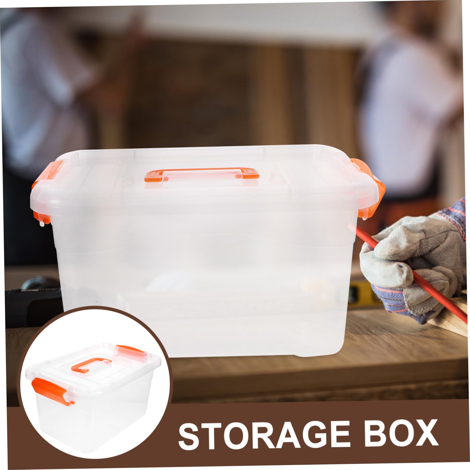 BESTYASH Cajas de Almacenamiento de 3l Contenedores de Plástico Pp y Abs Tapa y Asa Set de 6 Multifuncionales para Cocina y Organización Fácil de Transportar