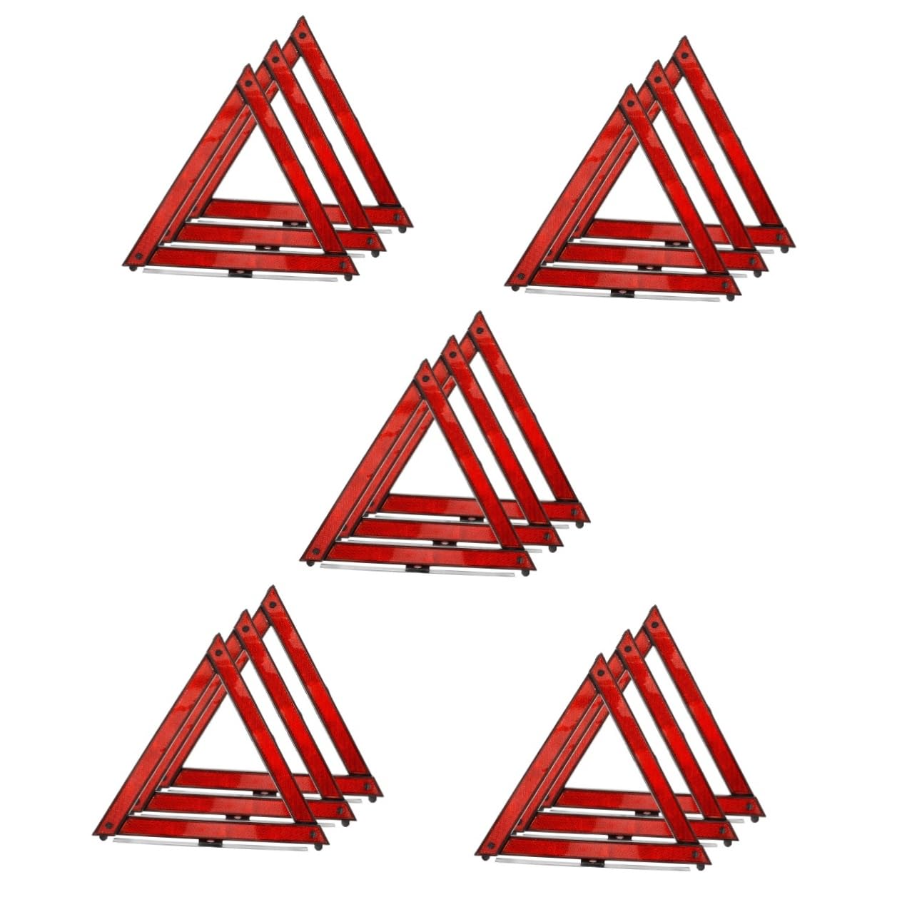 Cabilock 5 Series Triángulo Peligroso Reflexivo Triángulos De Emergencia Del Coche Húmedo Acessorios Carro Herramienta De Seguridad Vial Triángulos Reflectantes De Seguridad 3 Piezas X 5