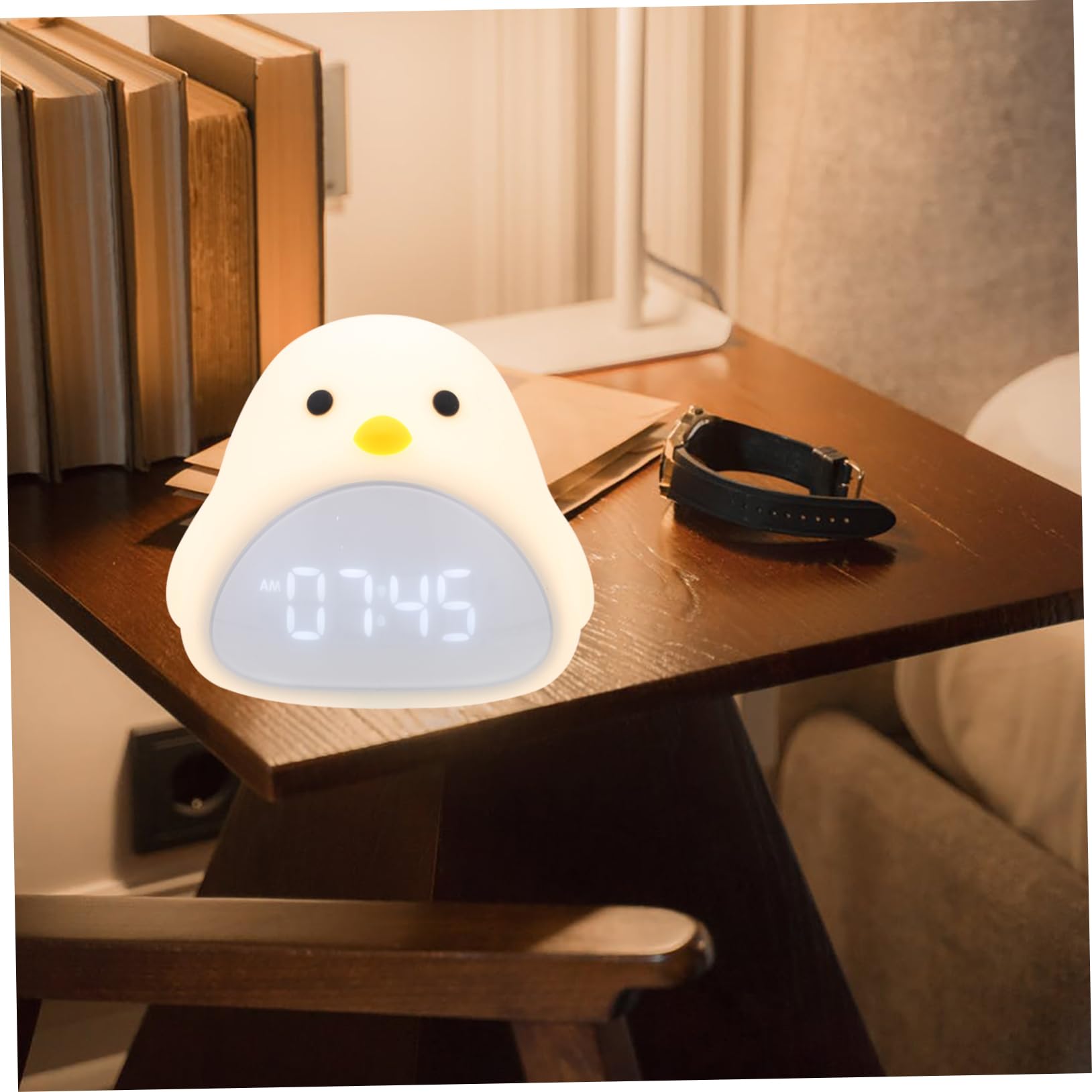 Cabilock 1juego Reloj Despertador Infantil Luz Nocturna y Función De Alarma De Mesita Para Diseño y Práctico Para Dormitorios Para Cambios De Pañal y Alimentación Nocturna