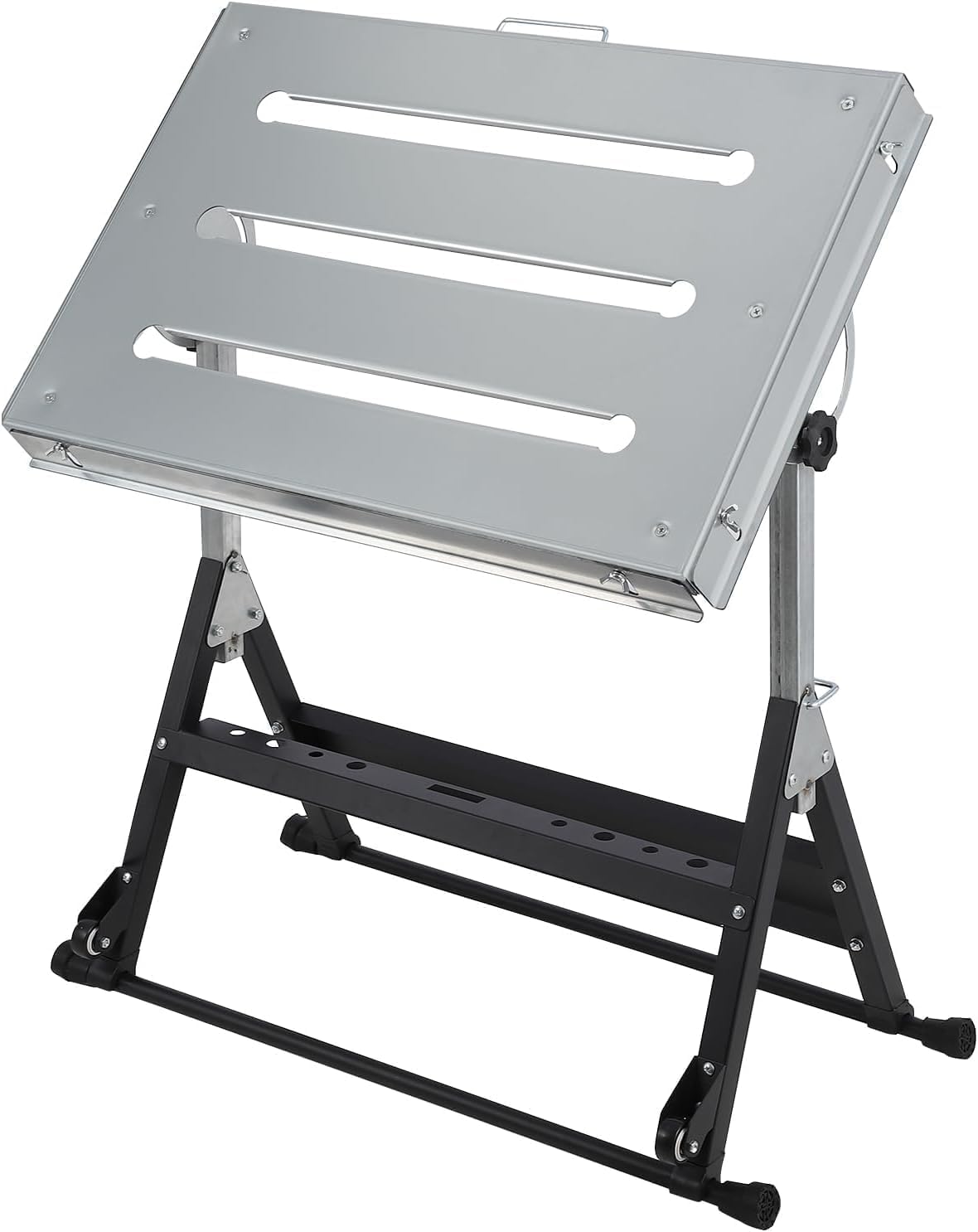Folding Welding Table 350/400/500/1000lbs Steel Portable Workbench Table Garage - Picture 21 of 25