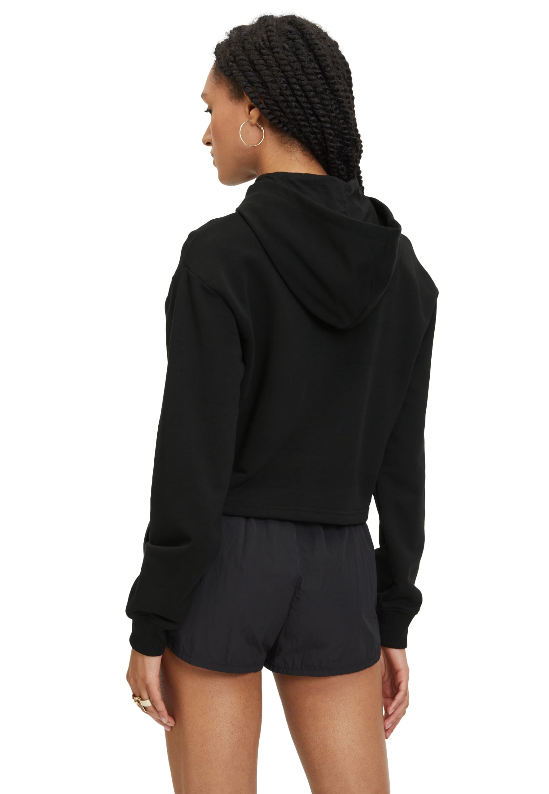 FILA Lafia Cropped Logo Hoody Sudadera con para Mujer