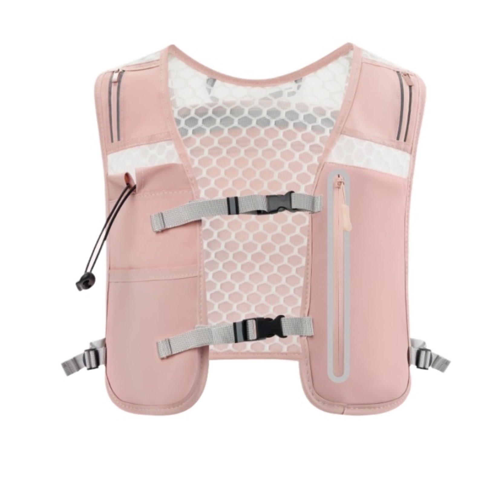 Kamizelka Odblaskowa Kamizelka Odblaskowa, Wielofunkcyjny Plecak Turystyczny, Kurtka Bezpieczeństwa Rowerowa Bezpiec(Pink)