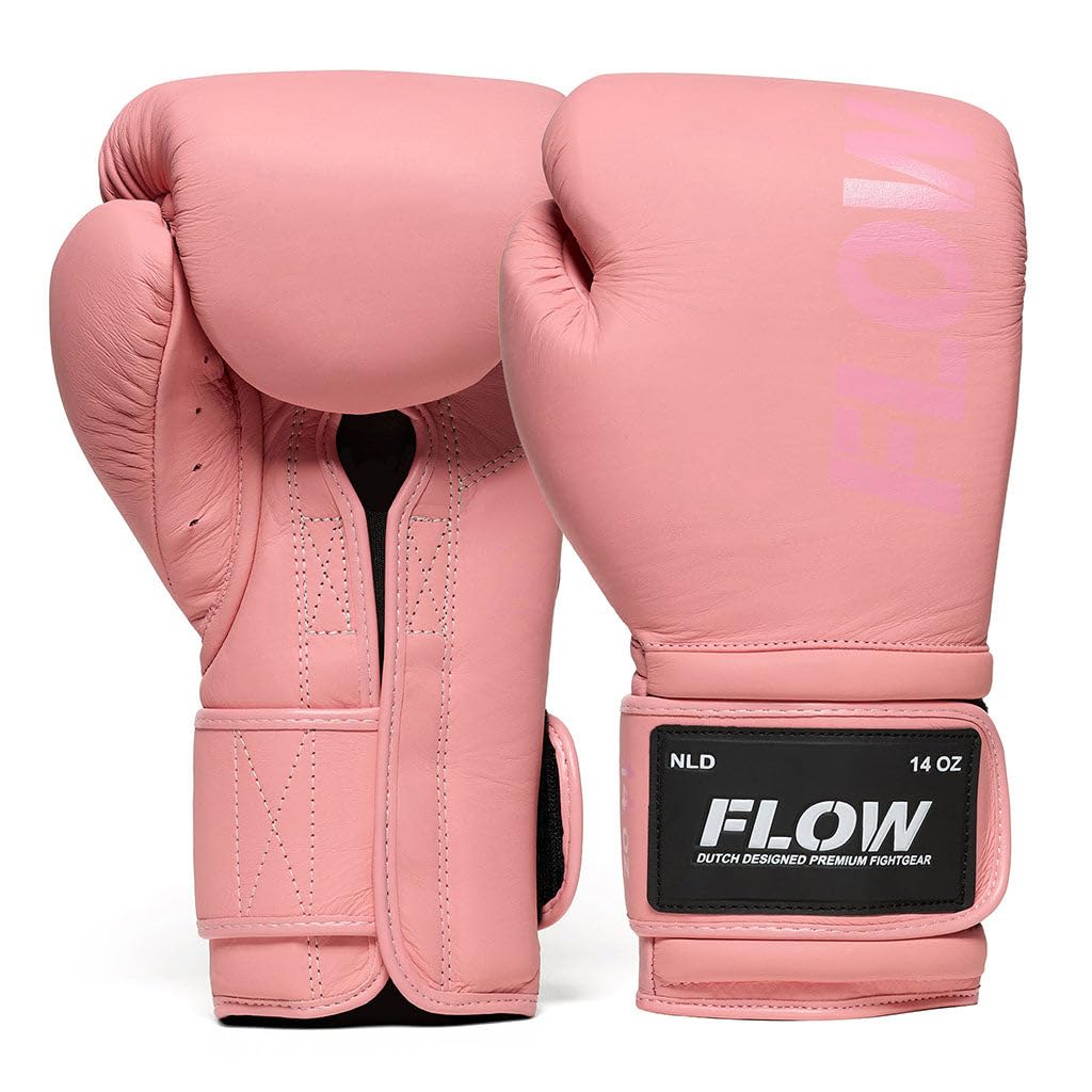 Flow Challenge Rękawice bokserskie z prawdziwej skóry, sparing i trening, Muay Thai, Kickboxing, MMA, sztuki walki, dla mężczyzn i kobiet