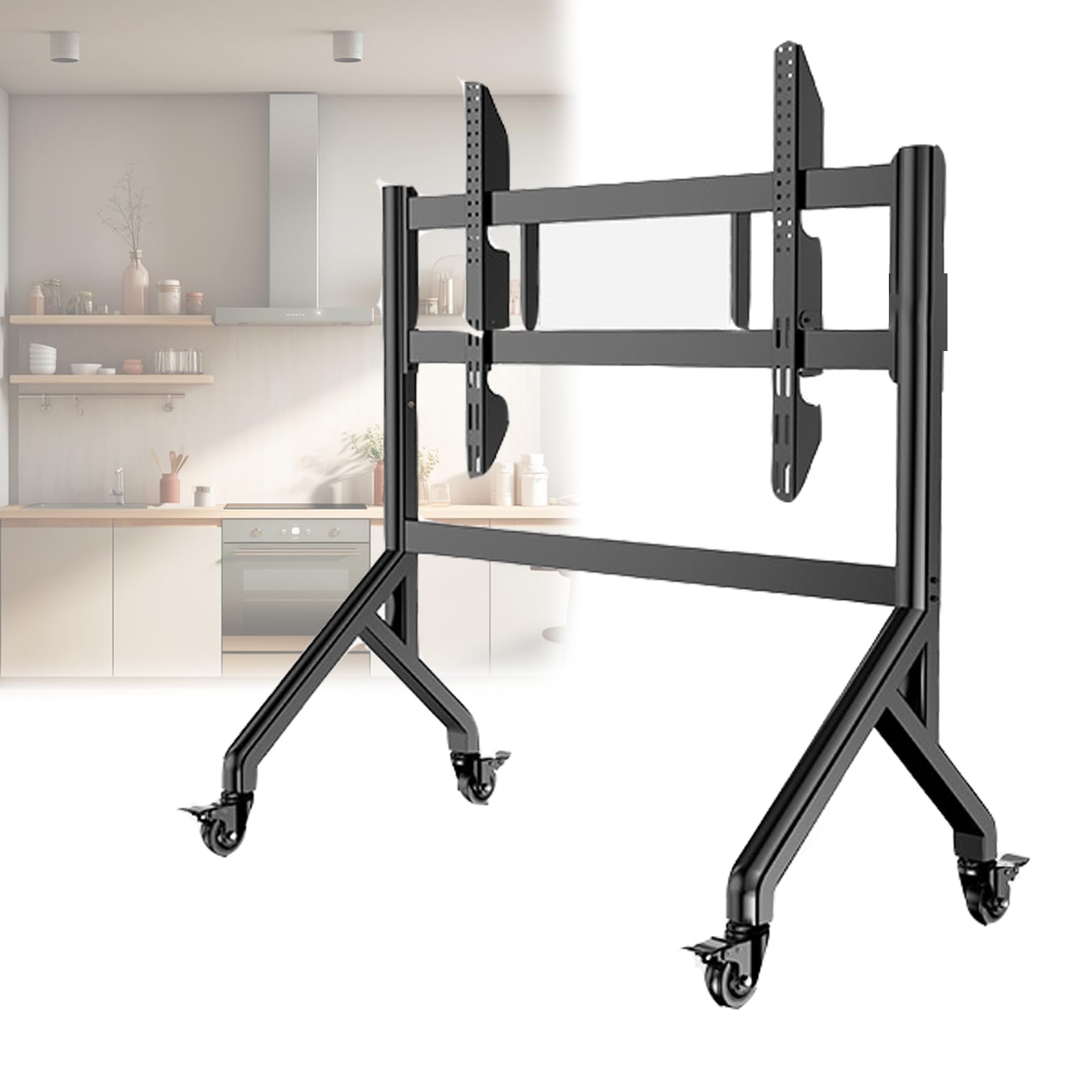 Support TV mobile réglable en hauteur FD600 pour projecteur et ordinateur portable