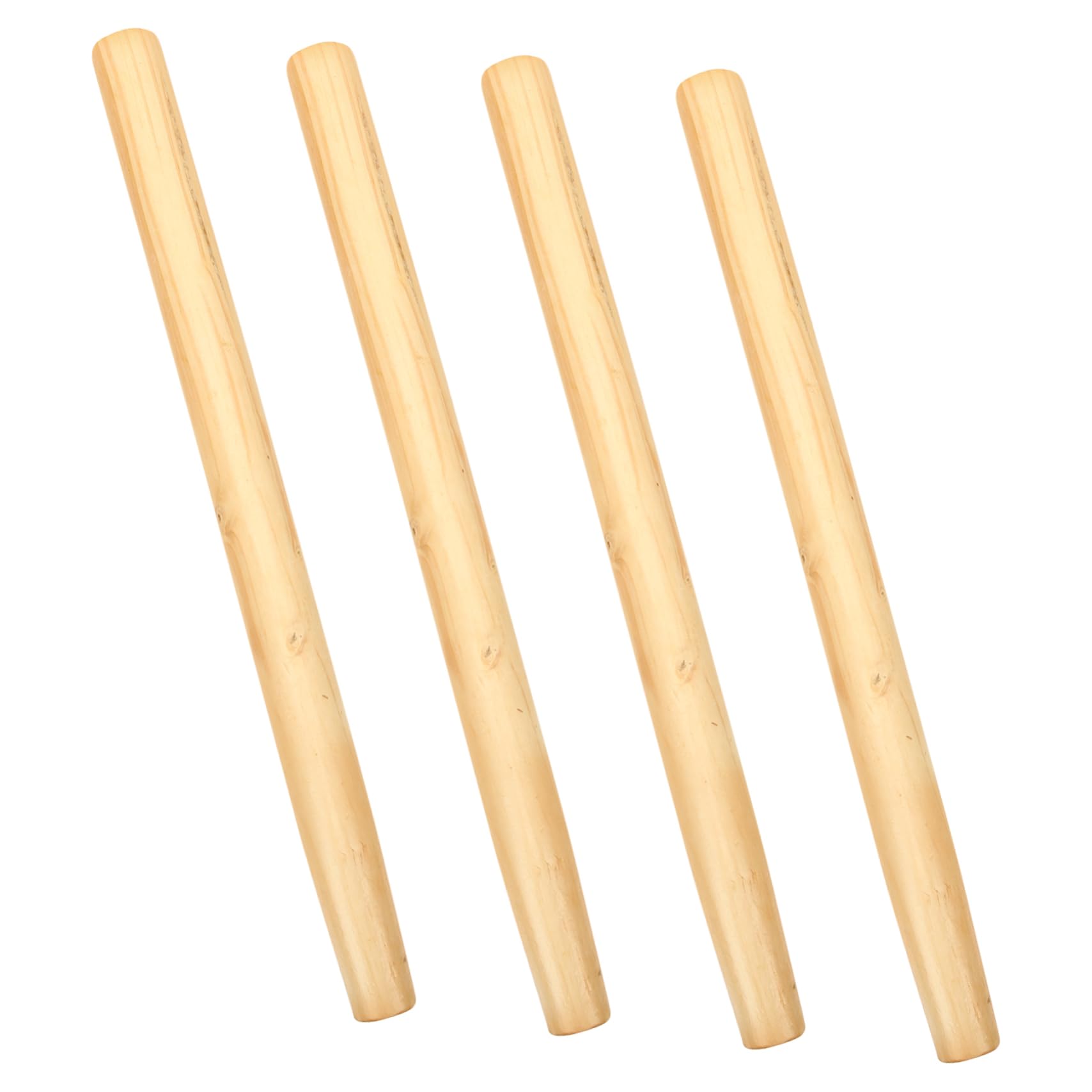 OFFSCH 4pcs Handle Replacements Hoe Handle Stick Hammer Handle Replacement Charcoal Shovel Handle Sickle Garden Tool Handle Tool Replacement Rod Garden Grip Wooden Ax Hammer Replaceable, 38x3.2cm