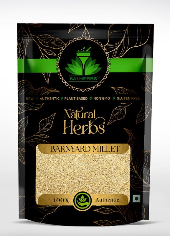 SAI HERBS Barnyard Millet Rice Raw Grain - Rich in Fiber - Good Source of Iron - Pure & Natural (1 Kg)