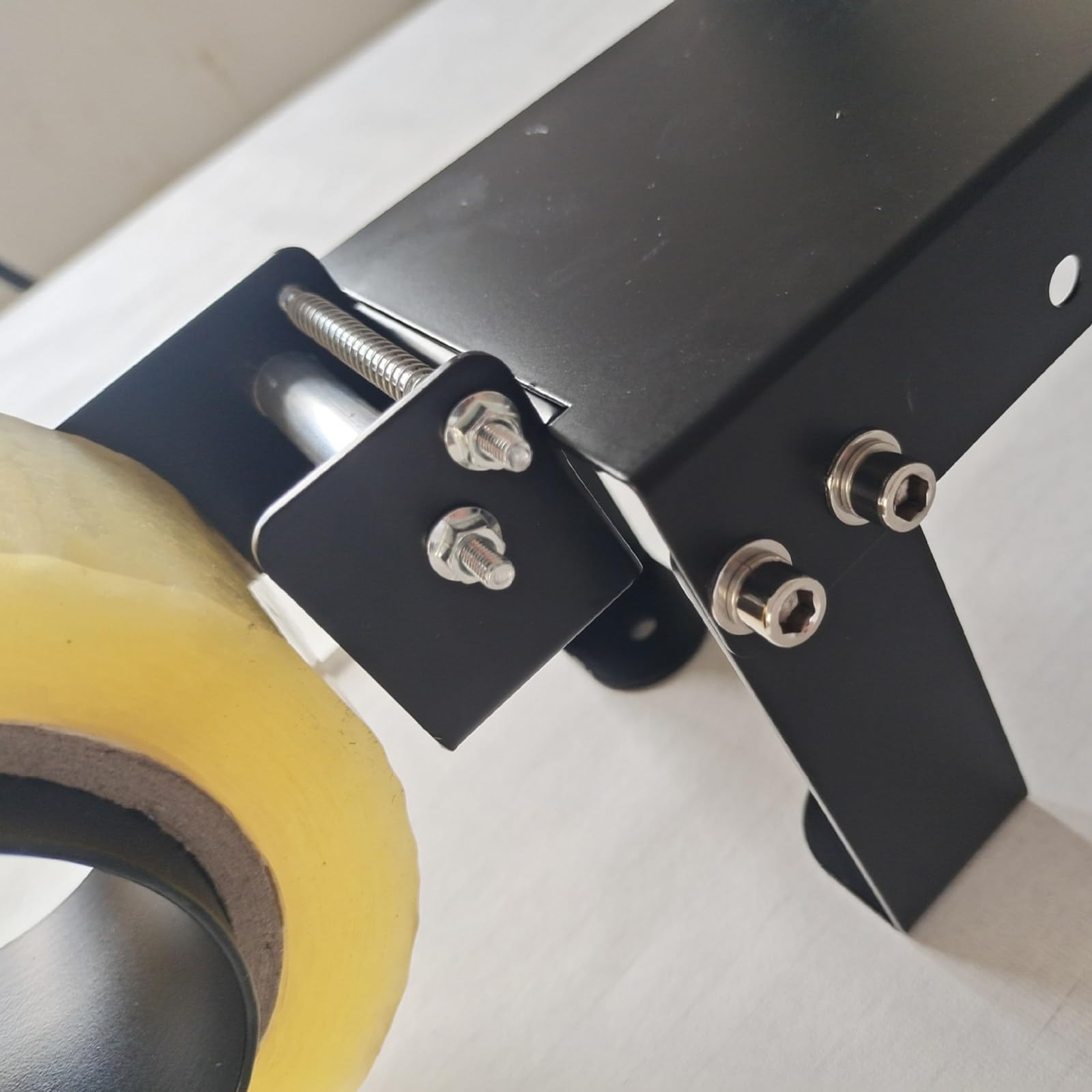 Distributore di Nastro Adesivo Trasparente Piccolo in Metallo, imballatrice Manuale da Tavolo, imballatrice per Cartoni